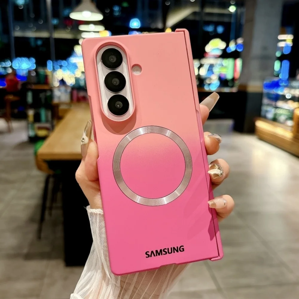 Enhanced Title:  
Gradient Double-Color Magnetic Case for Samsung Galaxy Z Fold - MagSafe Wireless Charging Compatible