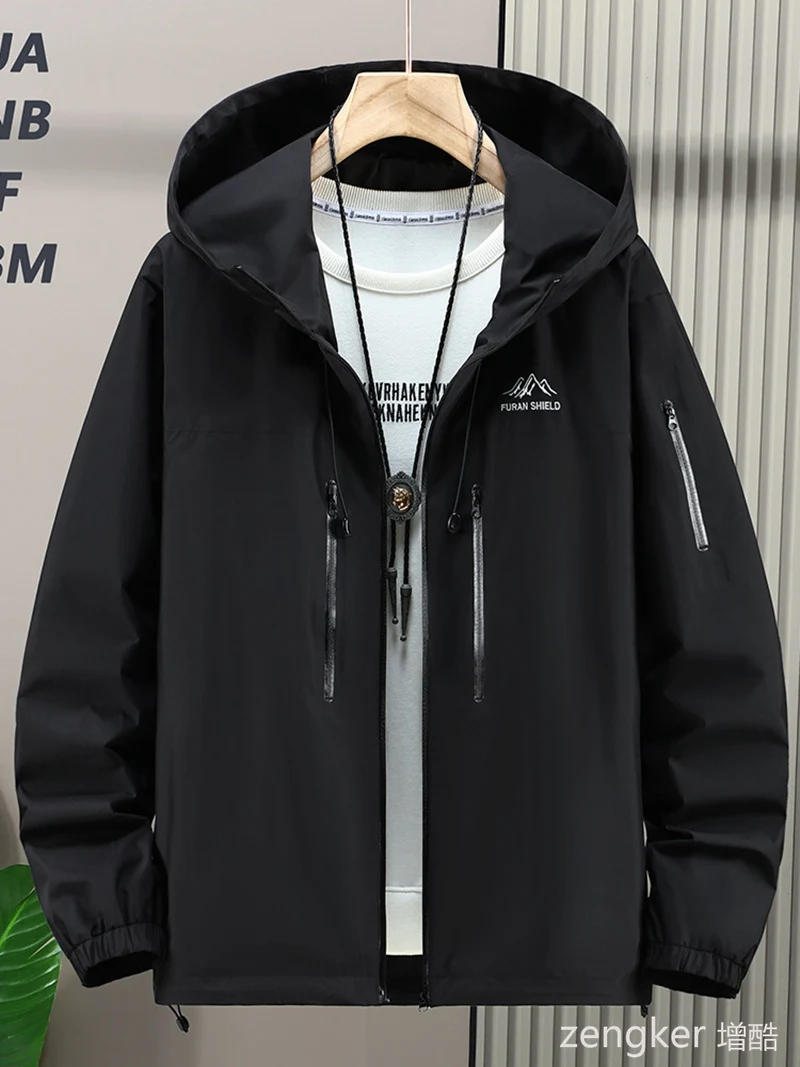 Windbreaker Jackets Mens Plus Size Windbreaker Oversized