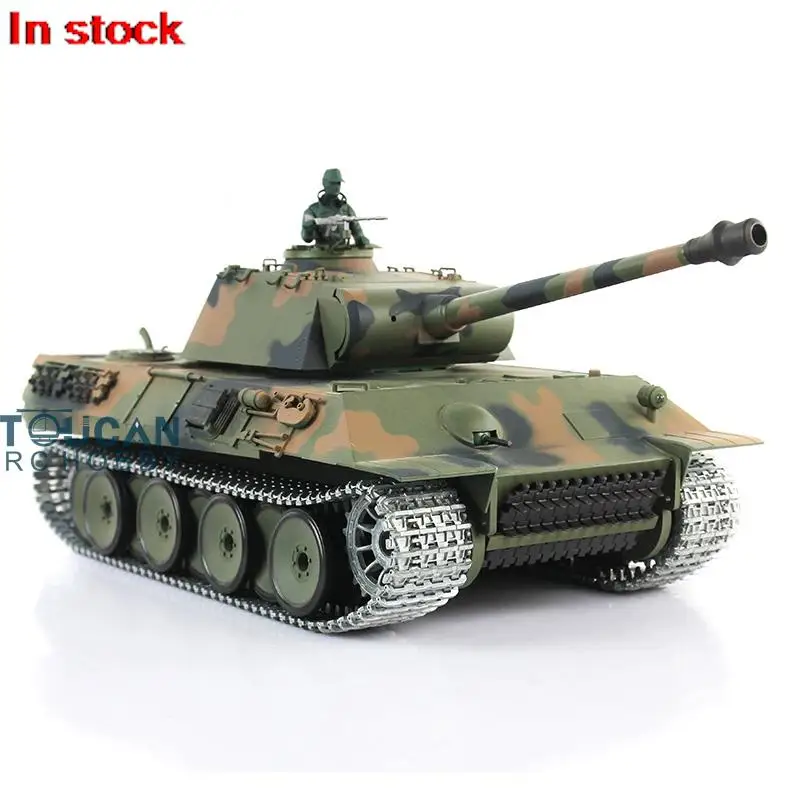 Heng Long 1/16 Scale 7.0 Upgraded Metal Version German Panther V RTR RC Tank 3819 Army BB Shoot Unit Speaker Toys Model TH17288 3