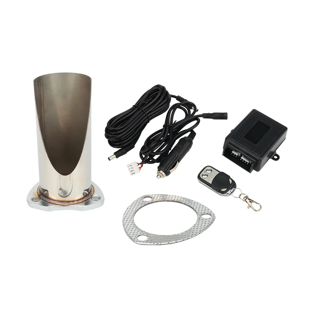 2.5/3 Electric Stainless Steel Exhaust System Exhaust Cutout CutOut Valve With Remote Control Be Cut Pipe