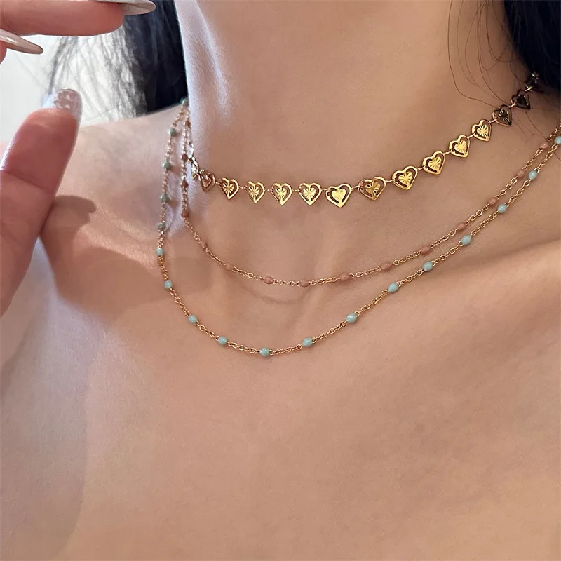 Stainless Steel Choker Bead Chain Necklace Jewelry - Stainless Steel Chain  - Aliexpress