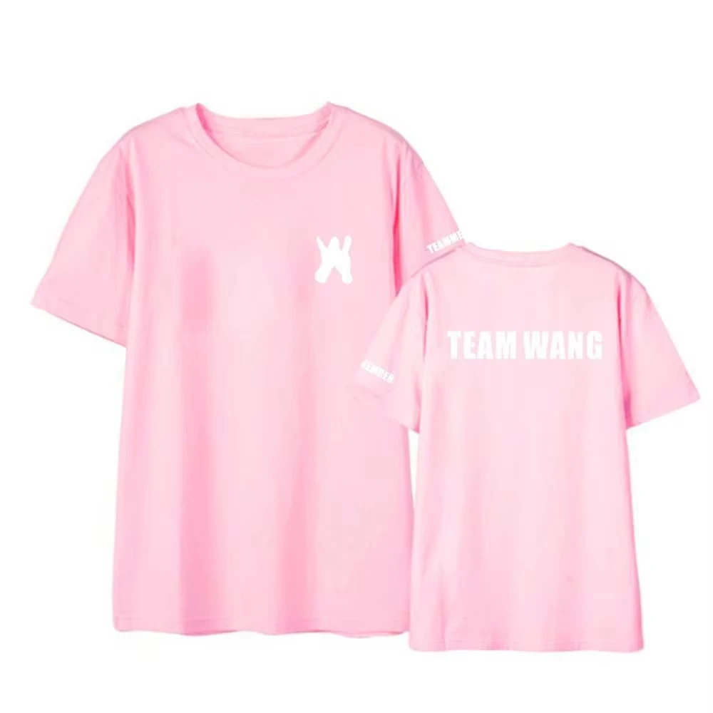 Kpop GOT7 Jackson Team Wang Printed Cotton Thin Pullover Short Sleeve Summer Casual Shirt for Men Women Streetwear