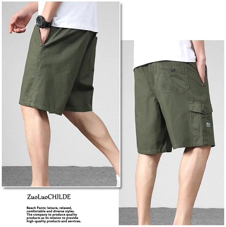 Men's Shorts Loose Casual Middle-aged Capris in Summer Wear Dad's Pure Cotton Home Pants Outside in Summer Casual Shorts 2022 casual shorts for men