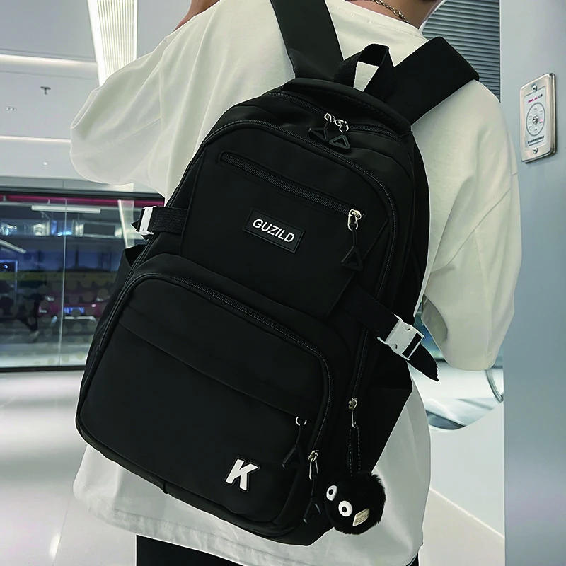 

Новинка 2024, Женский нейлоновый рюкзак, черная школьная сумка для подростков, вместительный дорожный рюкзак, высококачественный Женский рюкзак