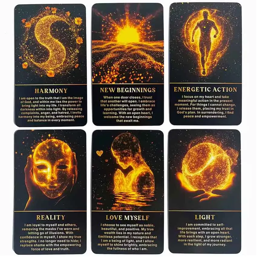 12x7 cm A-54 Card Keyword Path Of Light Deck Card Games No Manual 5