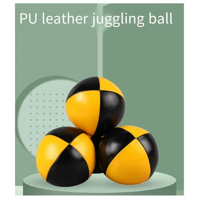 PU Hand Throwing Ball Elastic Soft Rubber High-End Magic Juggling Ball Acrobatics Props Hand Throwing
