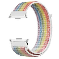 Nylon Loop Sport Strap - Soft Adjustable Replacement Bracelet for redmi watch 4 (17-Colorful)