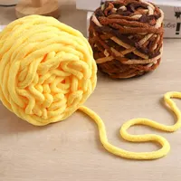 6 Thread Balls+1 Teddy Bear Jewelry Handmade Gift Woven Scarf Thread DIY Ice Stripe Thread Thick Yarn Ball 2