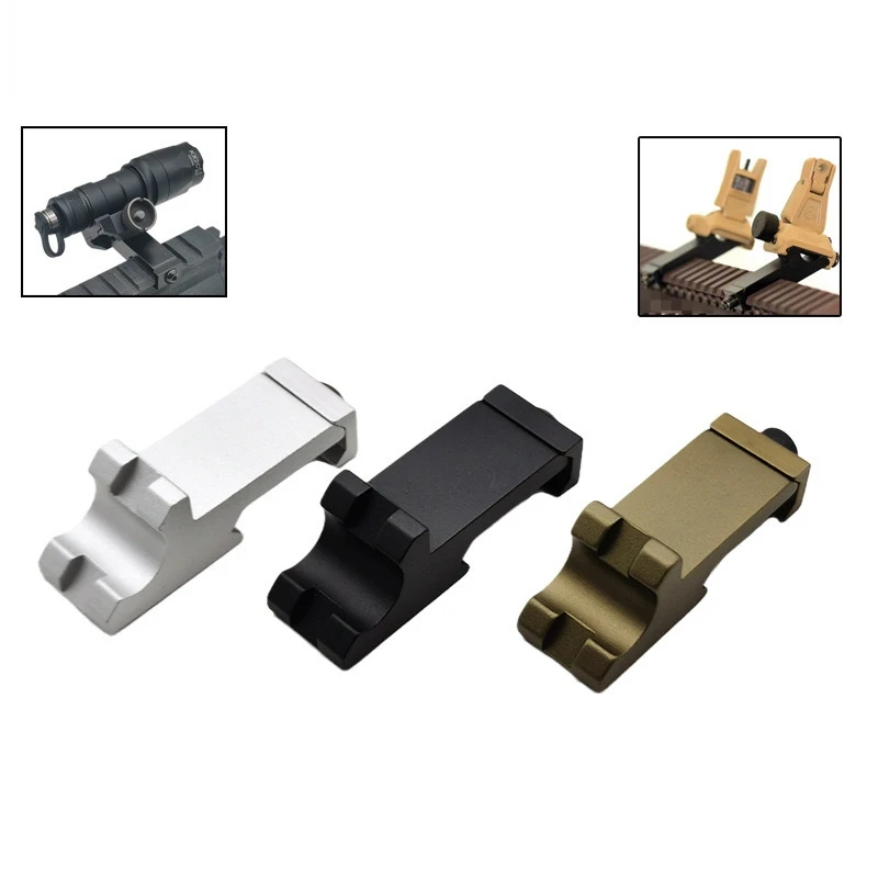 45 degree inclined rail flashlight DD/PRO/KAC machine sight side rail adapter 20MM aluminum alloy rail adapter