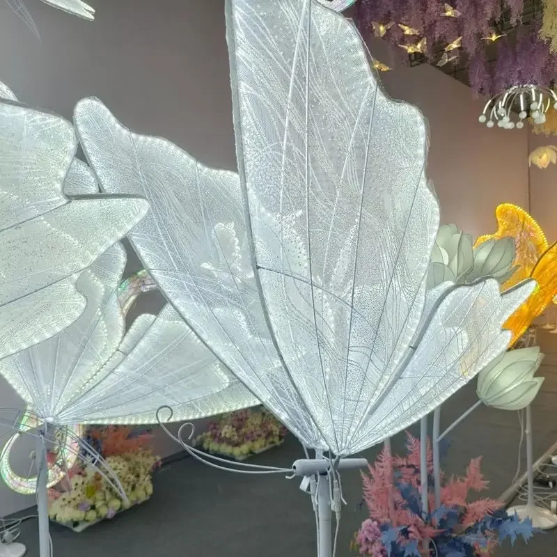 60/80/100 cm Hochzeit Schmetterling Stehlampe Kreative Schmetterling Deckenleuchte Schmetterling Hängende Dekoration Requisite für Hochzeit Weihnachten – Detail 8