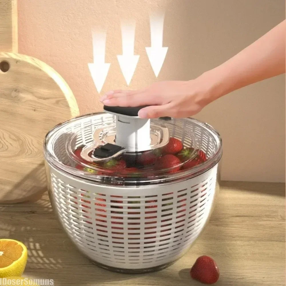 

Dehydrator Salad Spinner Lettuce Leaf Washer Dehydrator Dry and Wet Separation Draining Salad Basket Kitchen Gadgets Vegetable