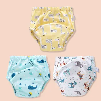 New Infant Baby Training Pant pannolino di cotone riutilizzabile lavabile per pannolini traspiranti per bambini e bambine