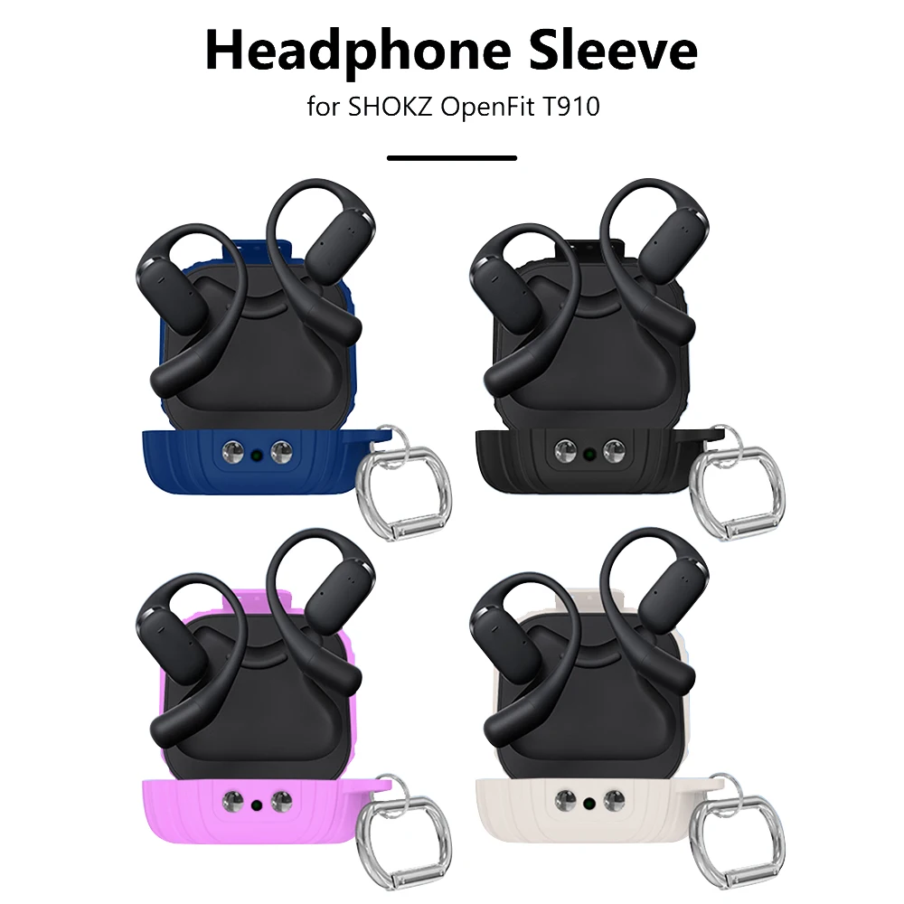 SHOKZ OPENFIT T910 イヤホンケース ブラック Amazon | for SHOKZ OpenFit T910イヤホンケース シリコンケース