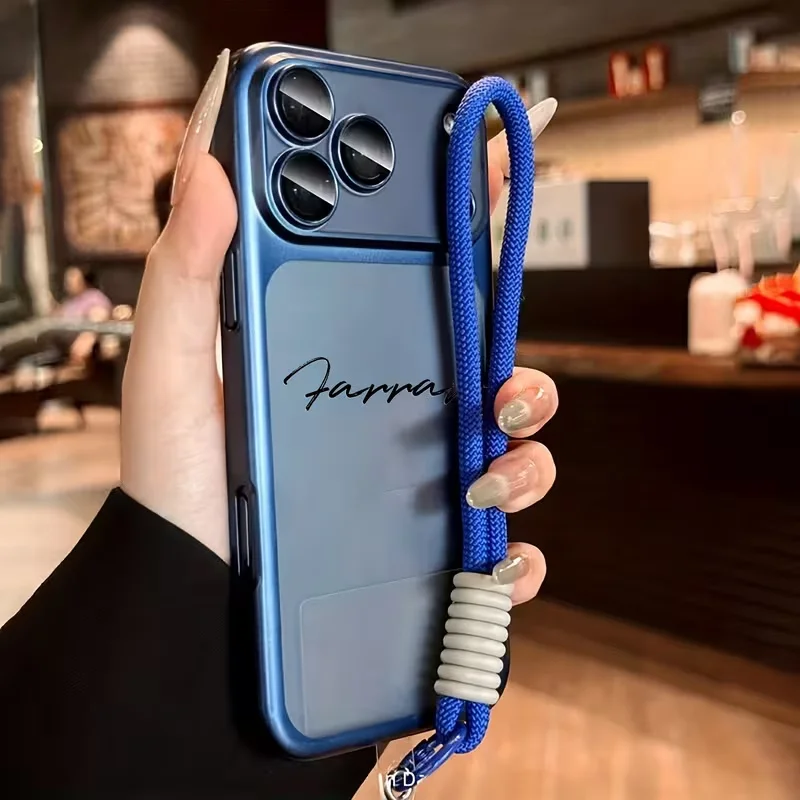 Custom DIY Name Clear Frosted Case for iphone17 16 15