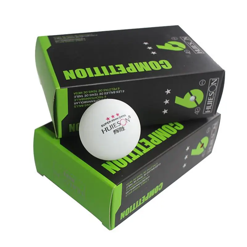 Table Tennis Balls 6pcs/bag Professional Table Tennis Ball 40mm Diameter 2.9g 3 Star Ping Pong Balls for Competition Training Low Price