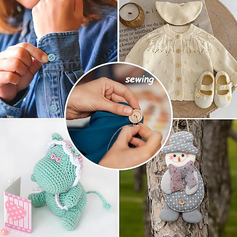 Mixed Resin Buttons Pack 6