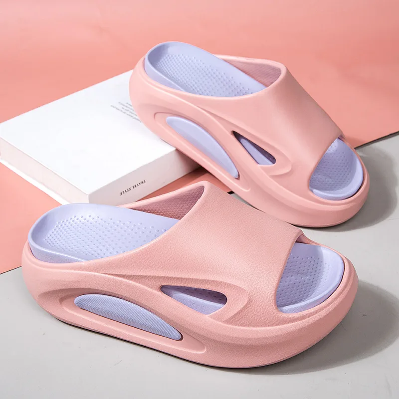 Women Platform Flat Sandals Soft Pool Beach Nonslip Cushioned Shower Shoes
