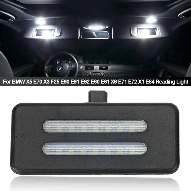 Energy Saving Car LED Interior Sun Visor Vanity Mirror Lamps Reading Lights For BMW X5 E70 X3 F25 E90 E91 E92 E60 E61 X6 E71