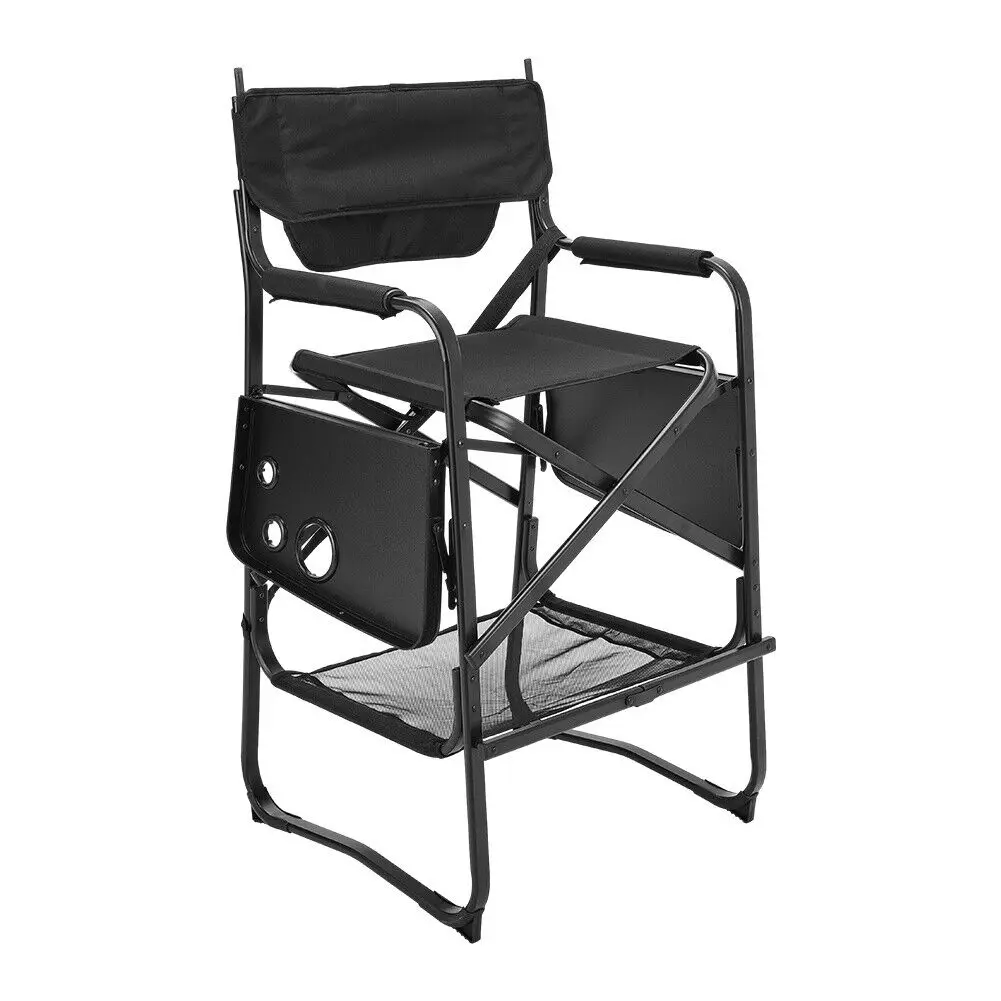 Tall Directors Chair Heavy Duty Bar Height Folding Makeup Chair