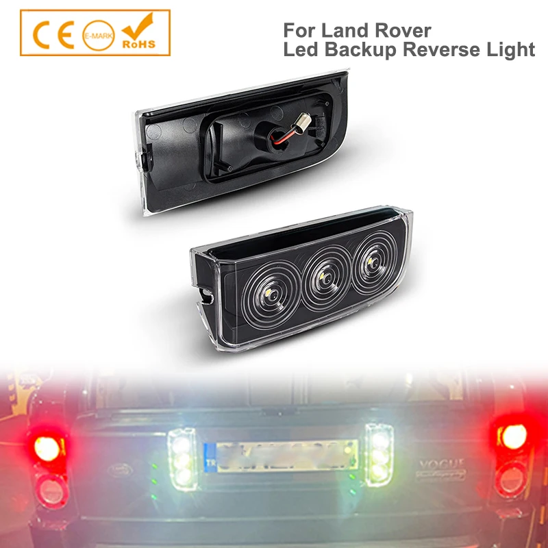 

2Pcs Canbus Rear LED Backup Reverse Lights Reversing License Plate Lamps For Land Rover Range Rover L322 2003-2012 Car-Styling