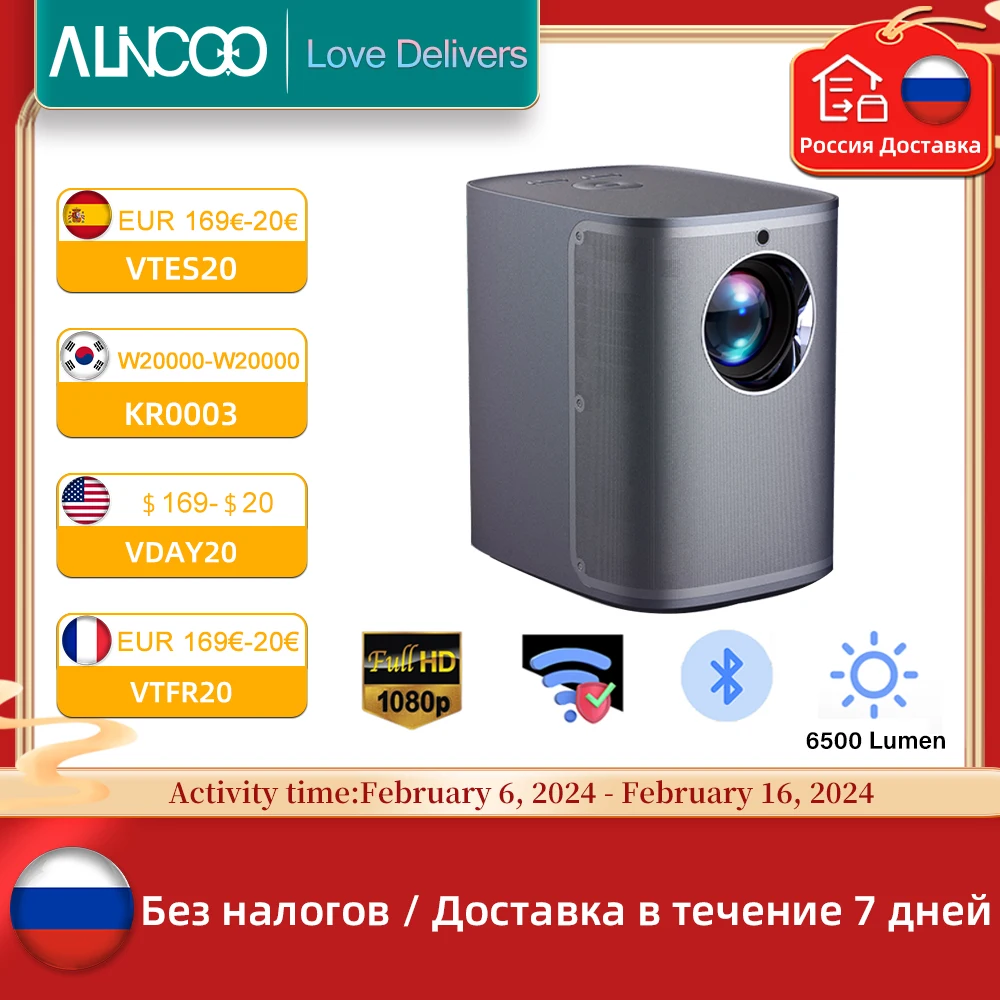 Touyinger D8 1080P Proiettore A Fascio Led 4K Per Home Theater Android 2.4/5G Wifi Videoproiettori Movie Beamer Smart Tv