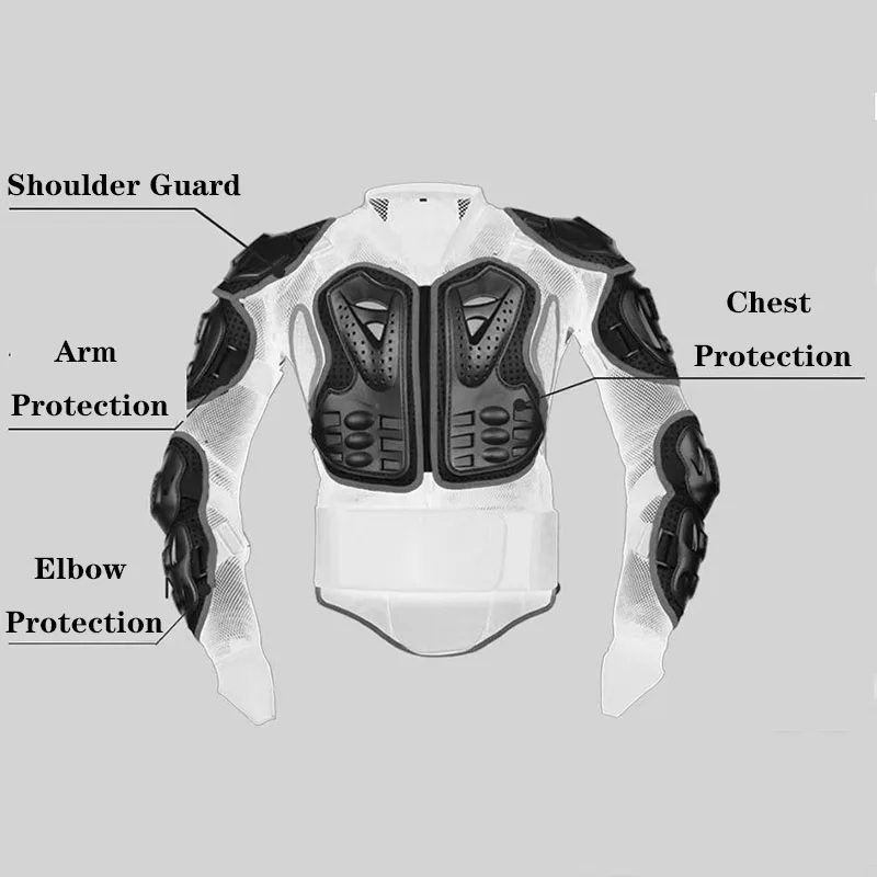 Motorcycle Armor Motorcycle Jacket Men Full Body Motocross Racing Moto Jacket Riding Off Road Motorbike Protection Protector