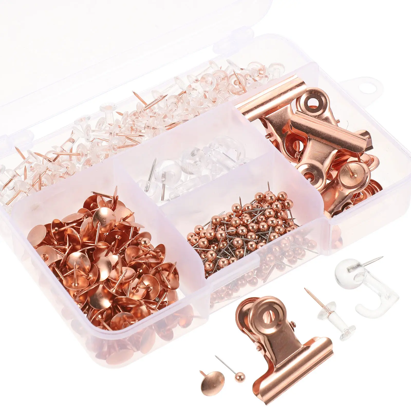 1세트 사무용 종이 클립 다기능 바인더 클립 장 헤더핀 내마모성 정리 도구 문서 홀더