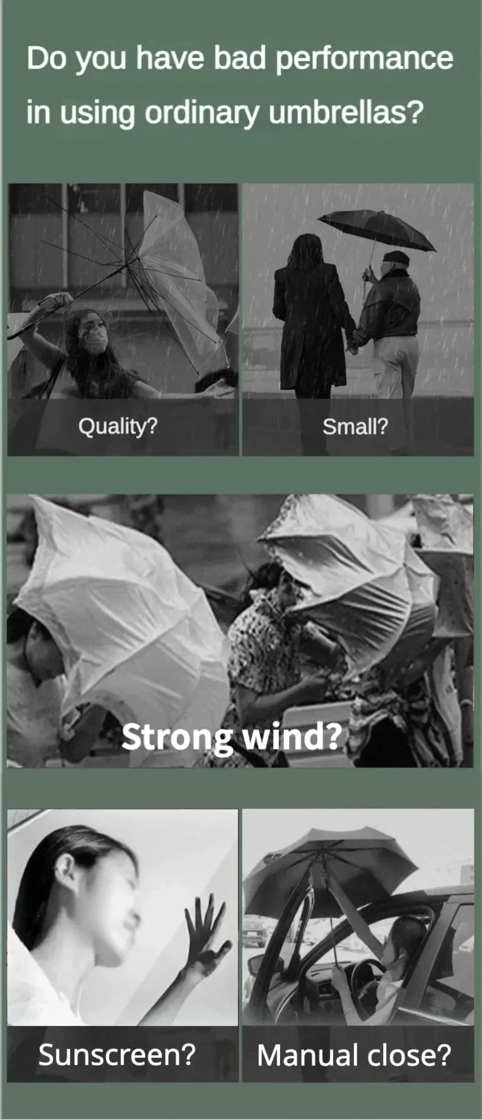 Description Picture 6 of item72 Bone Windproof Automatic Umbrella Reinforced Uv Protection Dual-Purpose Sunproo Anti-Storm Folding Adudt Durable Rain Gear