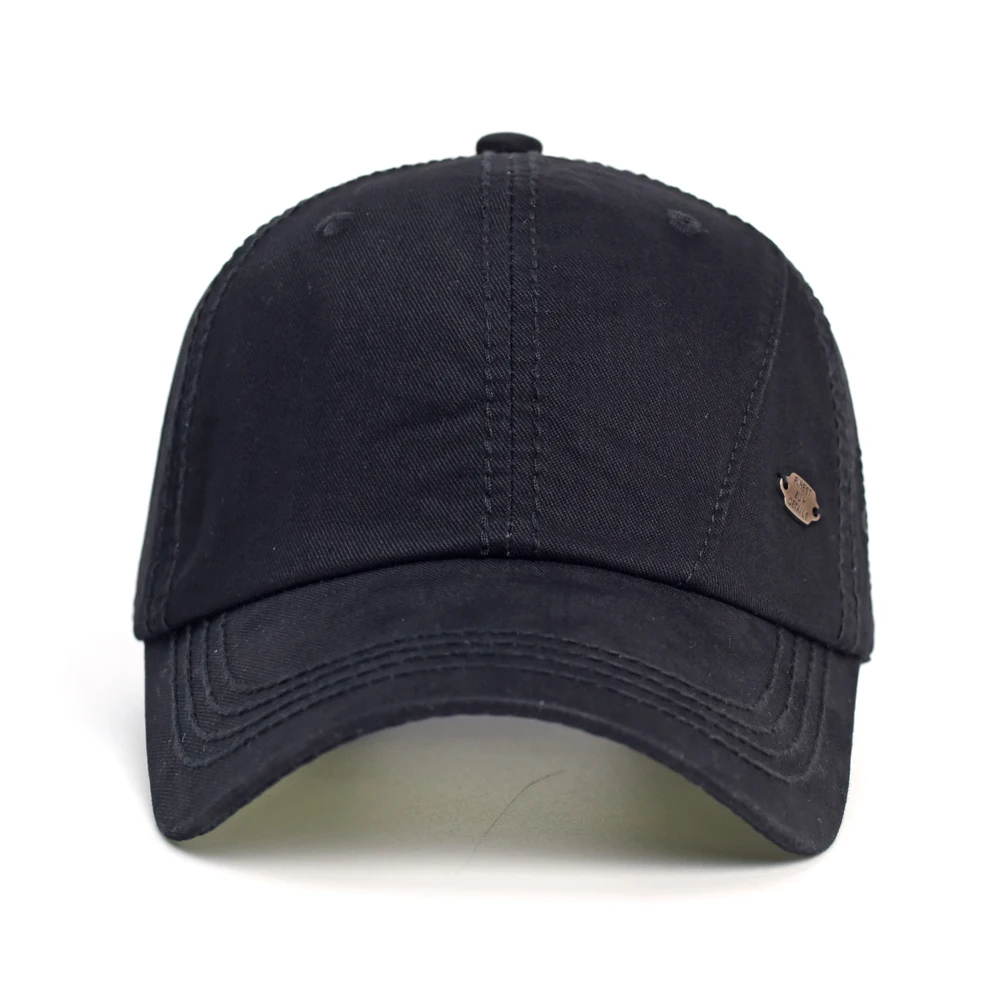 Vier Jahreszeiten hochwertige gewaschene Baumwolle Baseball mütze Männer Frauen lässig Vintage Papa Hut verstellbare Trucker-Stil Low Profile – Detail 2