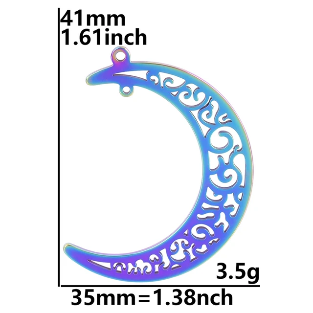 Stainless Steel Pendants Charm Alternative Set 5pcs 70