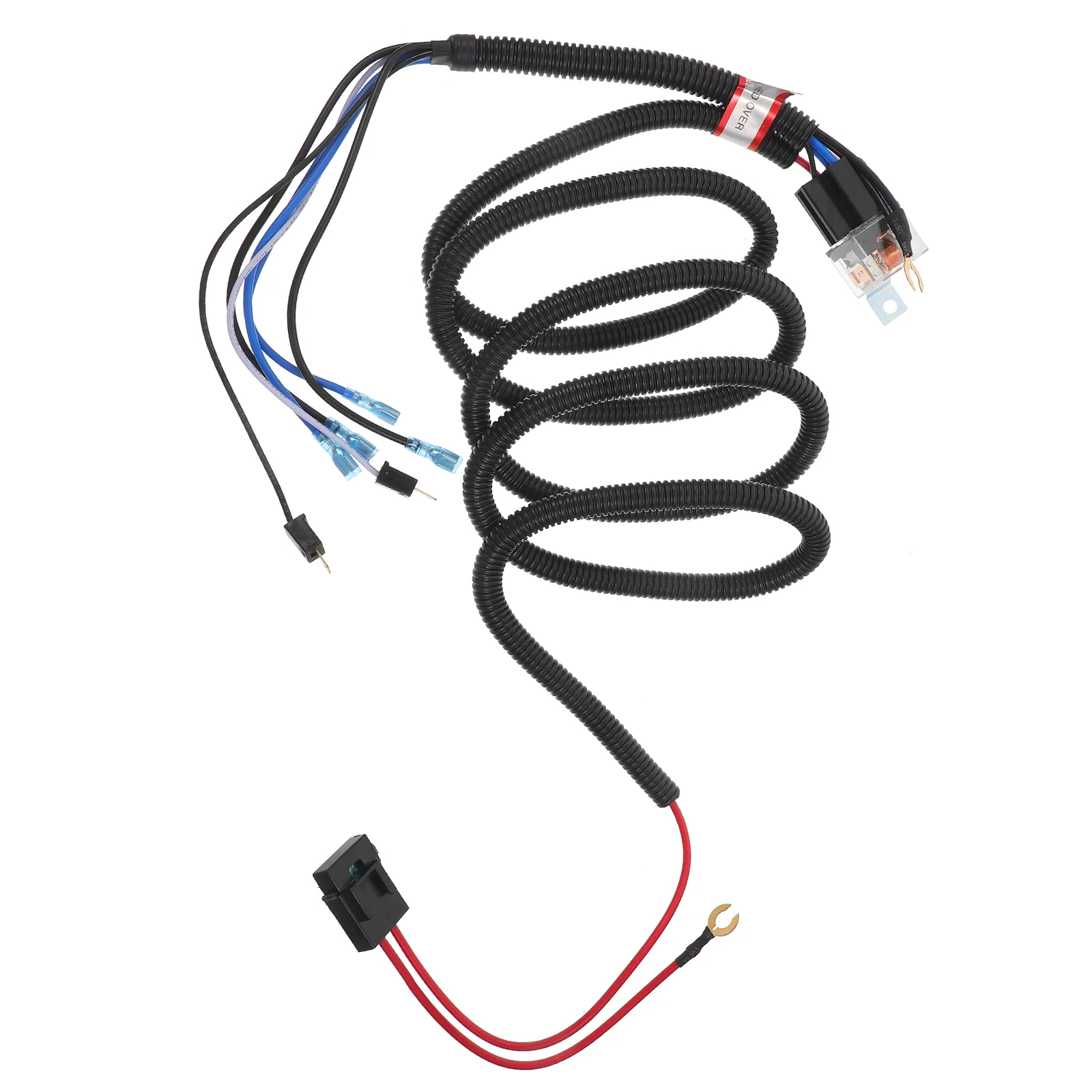 

Modification Wiring Horn Relay with Button Electrical Connector Wire Plastic Harnesses for
