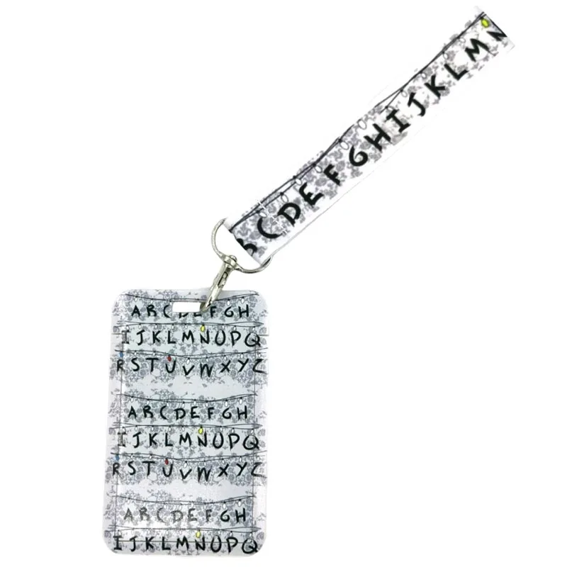 Alphabet Letter Flower Keychain Lanyard - Stylish Key Neck Strap for Cards, Badges & Decorations