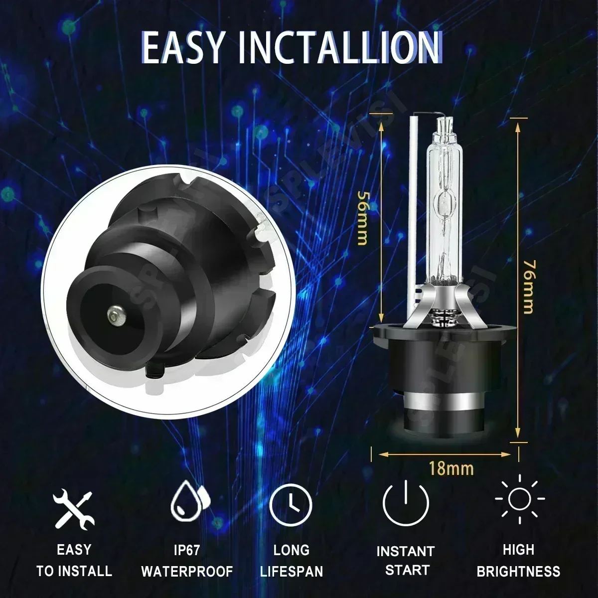 Elevate Your Car's Style with D2S Xenon Headlights For Alfa Romeo 147 157 2001 2002 2003 2004