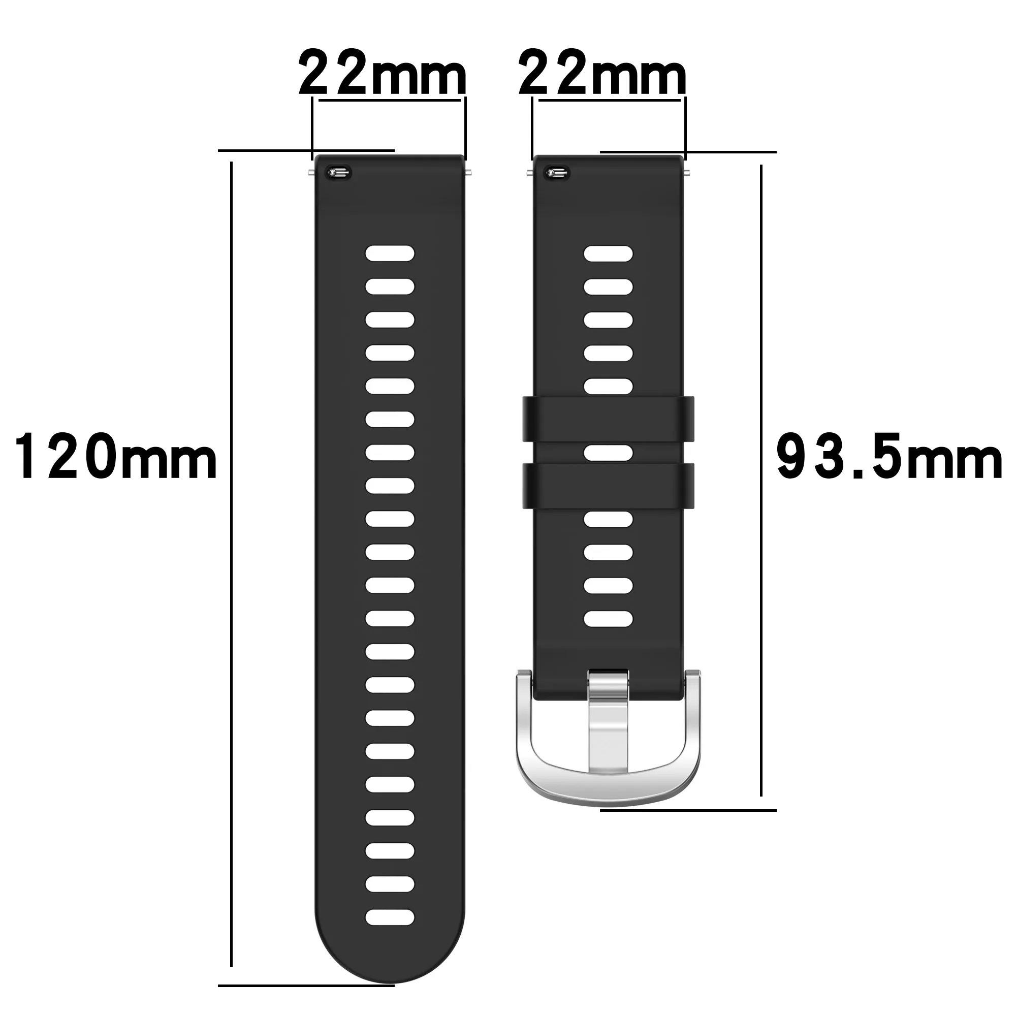  TenCloud Paquete de 5 correas compatibles con Garmin Forerunner  255/Venu 2//Vivoactive 4 bandas de silicona de 0.866 in para correa de  reloj Forerunner 255 (no para 255S) : Electrónica