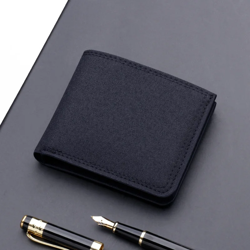 Premium Cowhide Foldable Denim Wallet with Coin and Card Holder