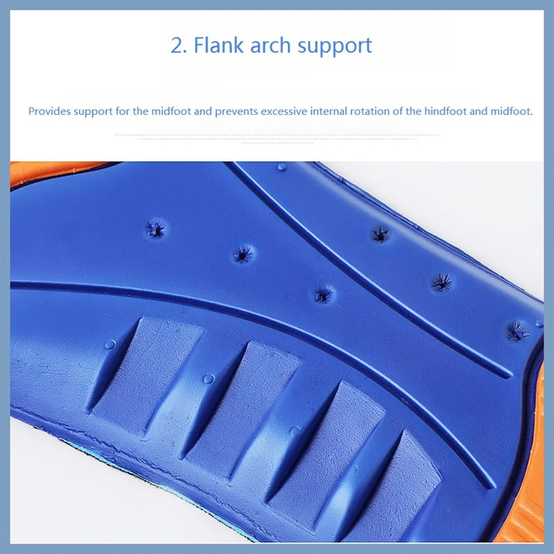 Description Picture 3 of itemElastic Memory Sports Insoles Support Foot Pain Massaging Silicone Insoles Gel Soft Sport Shoes Pad for Women Men Sneakers Sole