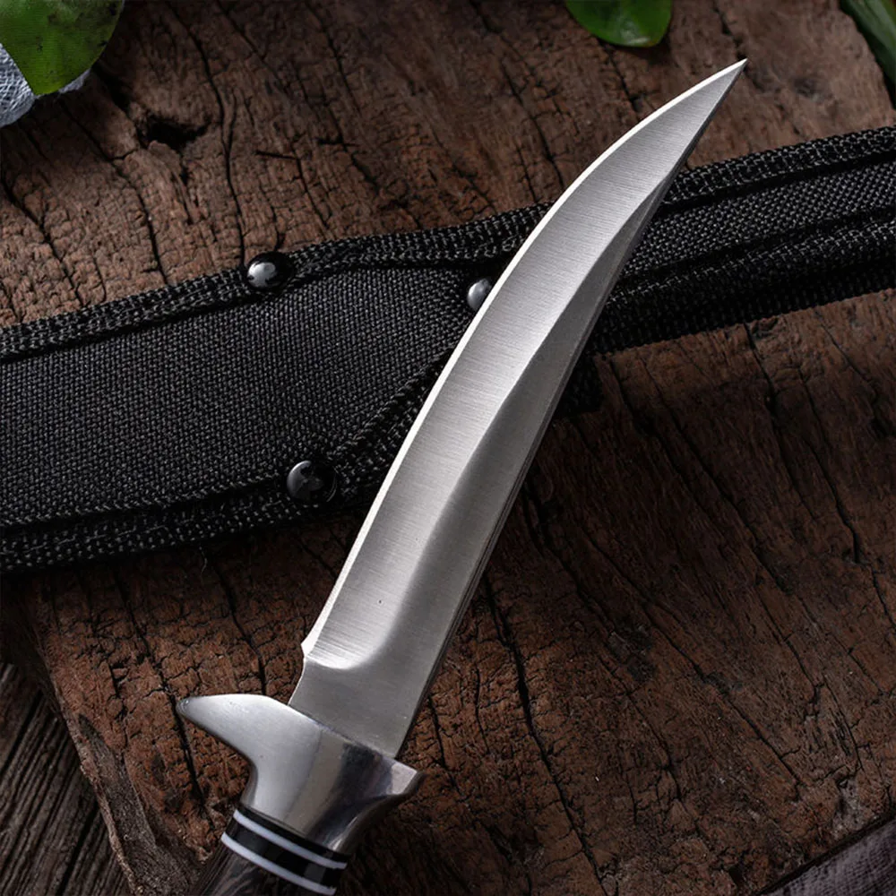 6-Inch Boning Knife, Made of Japanese 420J2 Stainless Steel, Military Grade G10 Handle, Fish Fillet Knife with Tailored Sheath and Sharpener, Black