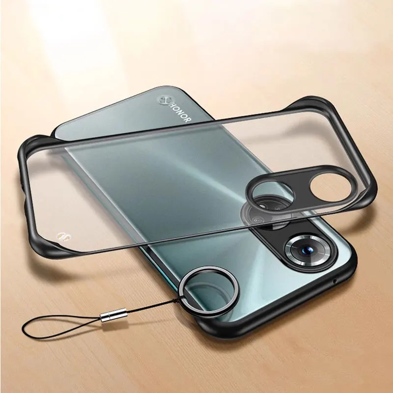 Ultra Matte Frameless Hard PC Phone Case - Shockproof Bumper Protection Cover