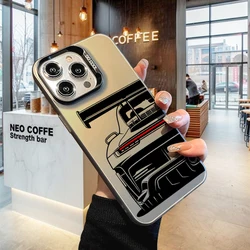 Sleek GT3 Racing - Inspired Phone Case - Durable Laser Hard Shell Design for iPhone 16 (S790P1Gray)