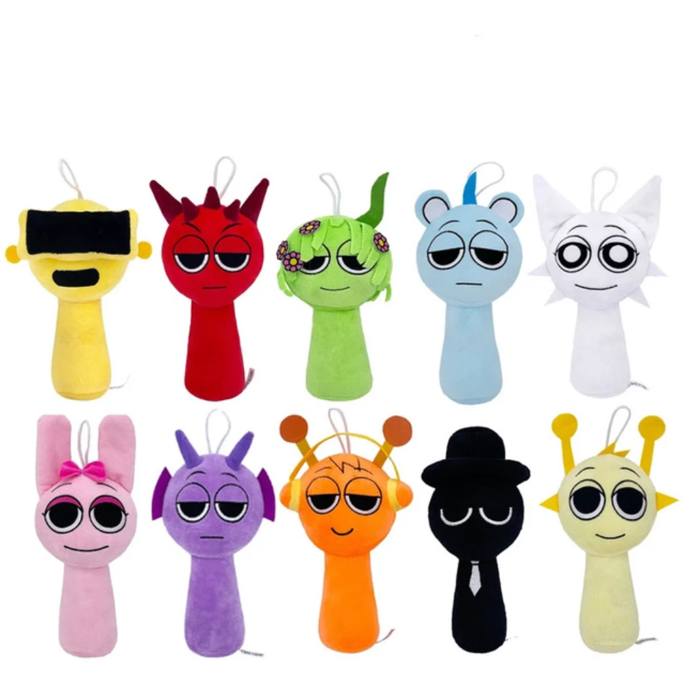 Plush Dolls Sprunki Plush Toys Incredibox Plushie Soft Game Cartoon Pillow Kids Birthday Gifts Stuffed Dolls Christmas Gift