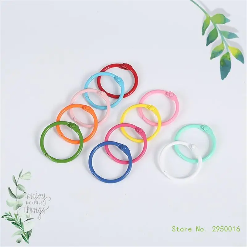 금속 바인더 제본 반지, 30mm, 45mm 키체인, 종이 반지, 느슨한 잎, 학교 노트북 반지, 60 개