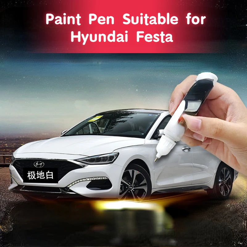 Penna Per Vernice Adatta Per Hyundai Festa Lafesta Car Paint Fixer Scratch Repair Product Polar White Original Car Paint Night