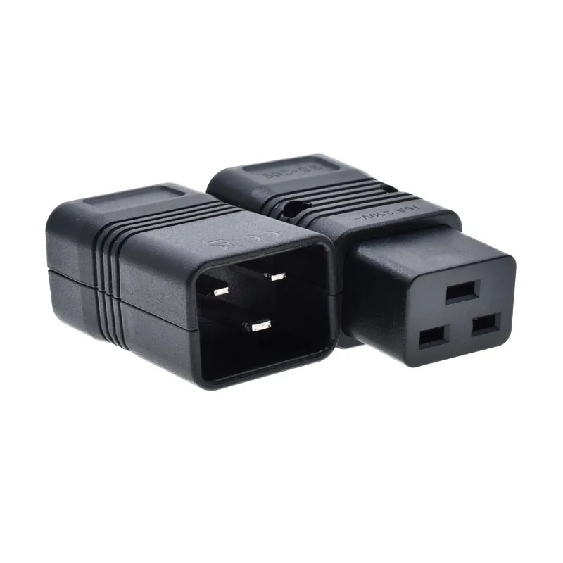 

PDU/UPS Socket Standard IEC320 C19 C20 16A 250V AC Electrical Power Cable Cord Connector Removable plug Female Male Plug Adapter
