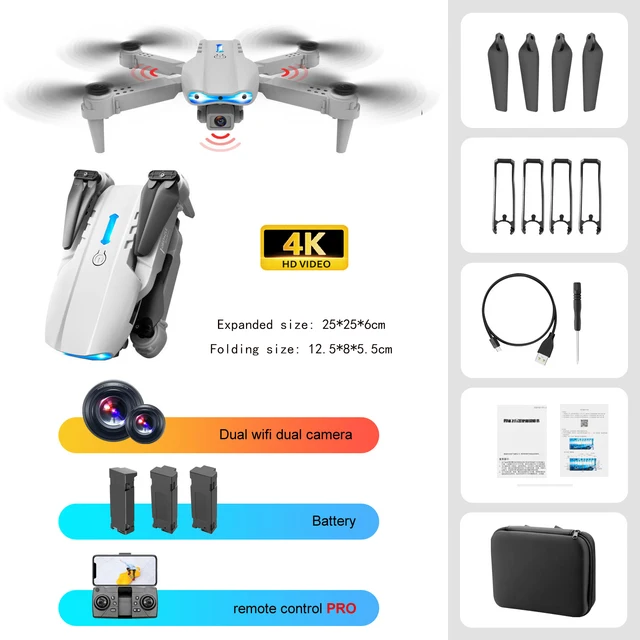 explorers 4ch remote control quadcopter KBDFA Mini Drone E99 K3 PRO 4K HD Camera WIFI FPV Obstacle Avoidance Foldable Profesional RC Dron Quadcopter Helicopter Boy Toys 6 ch remote control quadcopter RC Quadcopter