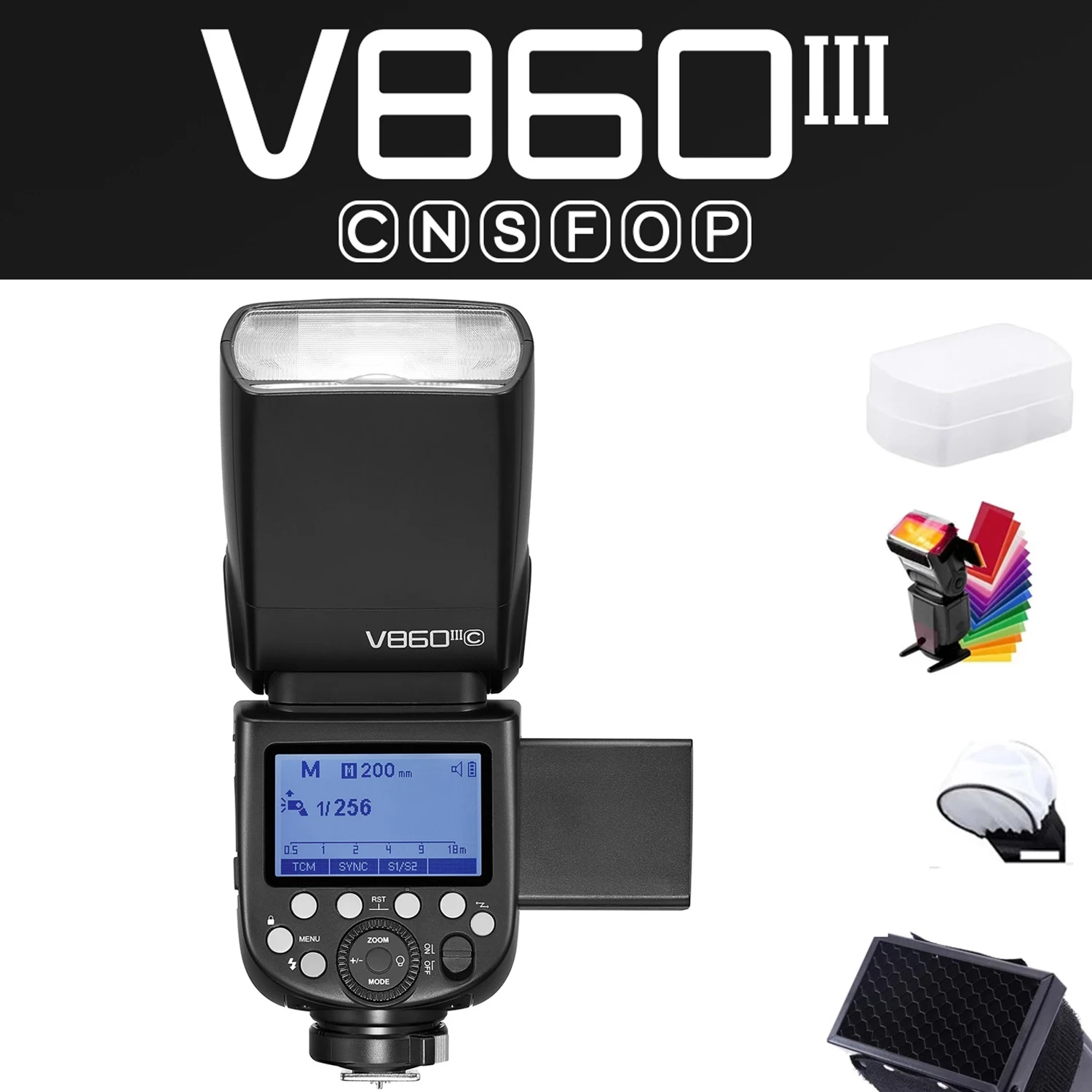 Godox V860Iii V860 Iii E-Ttl Ii Hss On Camera Flash Speedlite Speedlight E Batteria Per Canon Sony Nikon Fujifilm Camera