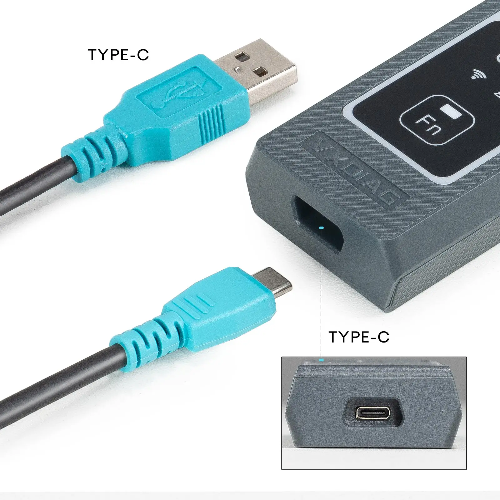 VXDIAG VCX FD Main Unit J2534 Passthru Hardware without Software License Supports DoIP CAN FD Protocol 4