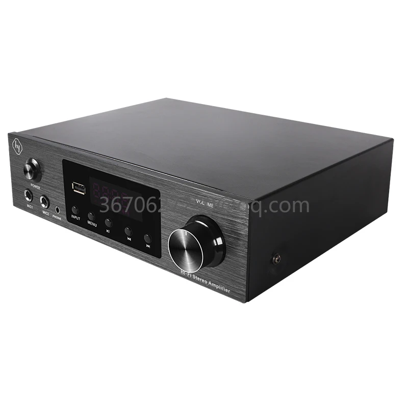 

2.1ch Mini HD Amplifier Cost-Effective 200W Stereo HIFI Optical Coaxial BT Active Subwoofer Remote USB Mic Home Use