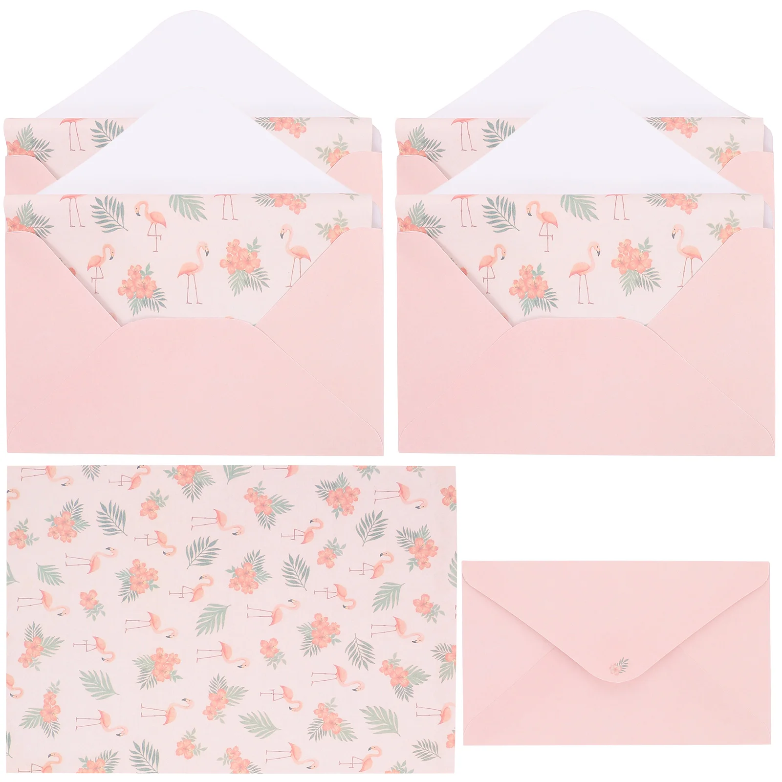5 Sets Paper Envelop Kit Writing Envelope for Letter Vintage Papers Pink and Envelopes