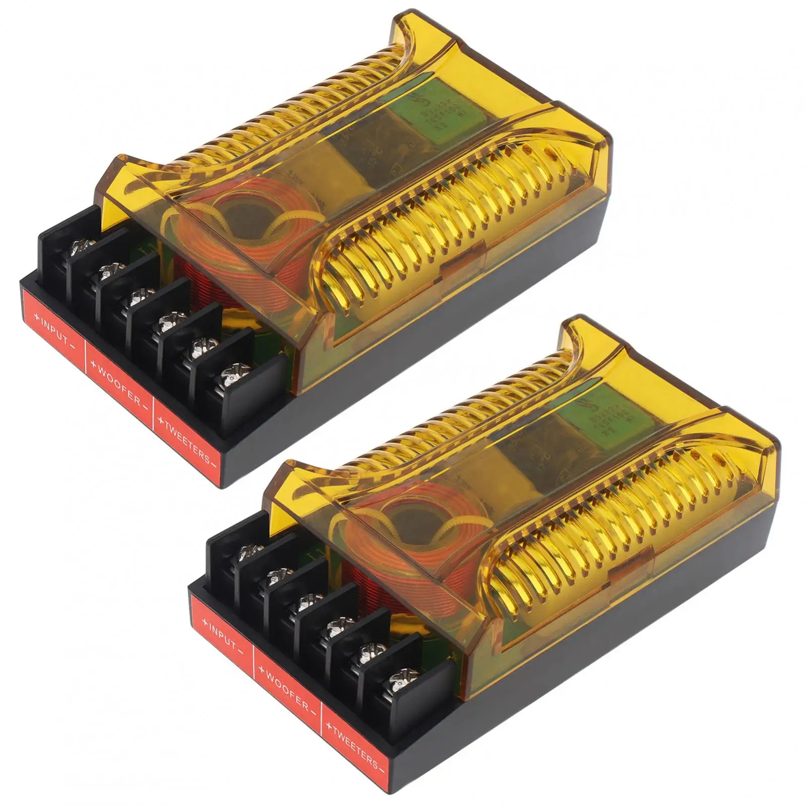 Speaker Frequency Divider 2pcs 120W 12V 2 Way Car Audio Speakers Two Crossover Divider Crossover Filter