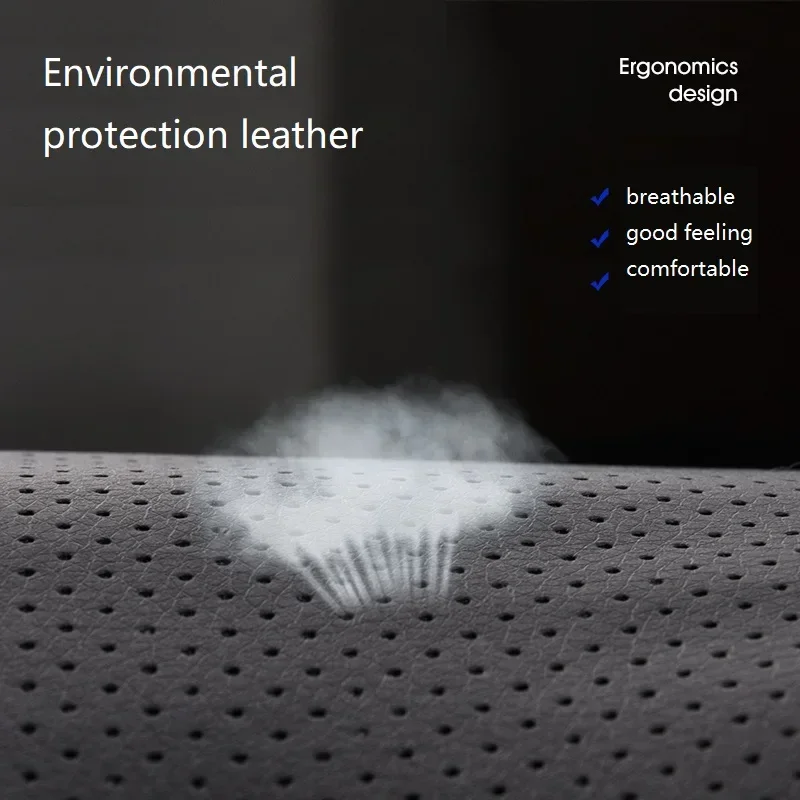 PU Leather Car pillow Lumbar Cushion Chair Pillow Auto Back Pillow for Car Travel Memory Foam relief Back Pain fill the gap 6